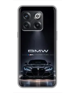 Чохол для OnePlus 10T з картинкою «BMW крізь нічне місто»