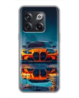 Чохол для OnePlus 10T з картинкою «BMW — золота емблема»