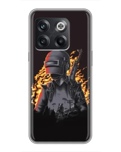 Чохол для OnePlus 10T з картинкою «PUBG — вогняний силует» Чохол для OnePlus 10T з картинкою «PUBG — вогняний силует»