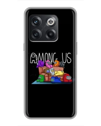 Чехол для OnePlus 10T с картинкой «Логотип Among Us»