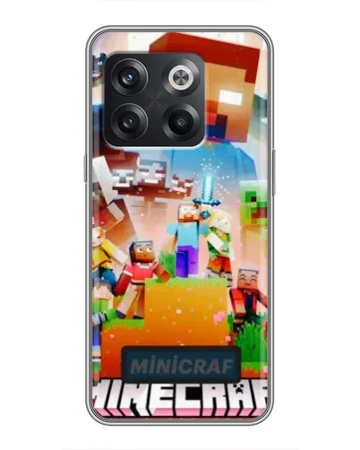 Чехол для OnePlus 10T с картинкой «Minecraft герои игры»