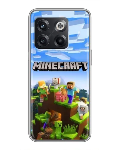 Чехол для OnePlus 10T с картинкой «Minecraft классический мир»