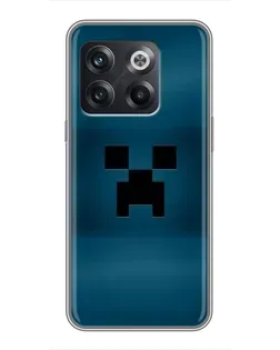 Чехол для OnePlus 10T с картинкой «Крипер текстура»