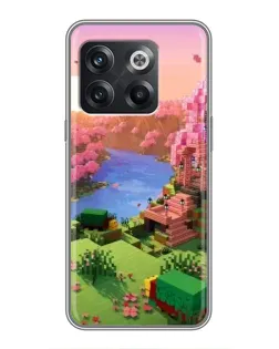 Чехол для OnePlus 10T с картинкой «Розовое дерево Minecraft»
