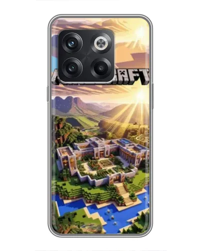 Чехол для OnePlus 10T с картинкой «Minecraft панорама»