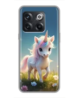Чехол для OnePlus 10T с картинкой «Единорог на поляне» Чехол для OnePlus 10T с картинкой «Единорог на поляне»