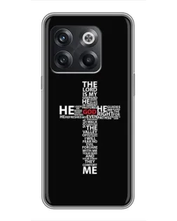 Чохол для OnePlus 10T з картинкою «Текстовий хрест»