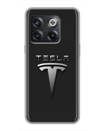 Чохол для OnePlus 10T з картинкою «Сталевий логотип Tesla» Чохол для OnePlus 10T з картинкою «Сталевий логотип Tesla»