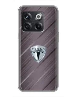 Чохол для OnePlus 10T з картинкою «Металева текстура Tesla»