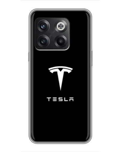 Чохол для OnePlus 10T з картинкою «Tesla White Logo» Чохол для OnePlus 10T з картинкою «Tesla White Logo»