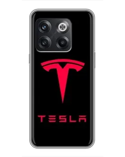 Чохол для OnePlus 10T з картинкою «Tesla Red Logo»