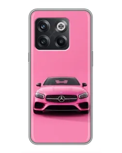 Чохол для OnePlus 10T з картинкою «Рожевий Mercedes AMG»