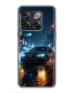 Чохол для OnePlus 10T з картинкою «Нічне місто та Audi»