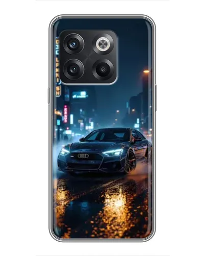 Чохол для OnePlus 10T з картинкою «Нічне місто та Audi»