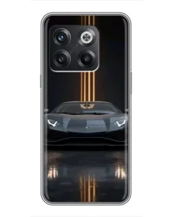 Чохол для OnePlus 10T з картинкою «Lamborghini золоті лінії»