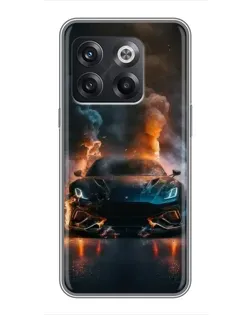 Чохол для OnePlus 10T з картинкою «Lamborghini димна естетика»