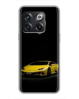 Чохол для OnePlus 10T з картинкою «Lamborghini жовтий акцент»