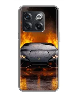 Чохол для OnePlus 10T з картинкою «Lamborghini у вогні»