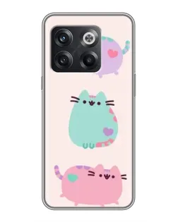 Чехол для OnePlus 10T с картинкой «Pusheen трио» Чехол для OnePlus 10T с картинкой «Pusheen трио»