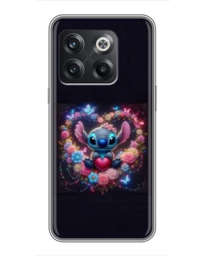 Чехол для OnePlus 10T с картинкой «Stitch в цветах» Чехол для OnePlus 10T с картинкой «Stitch в цветах»