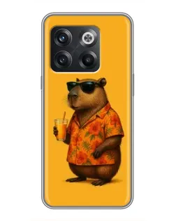 Чехол для OnePlus 10T с картинкой «Капибара на отдыхе»