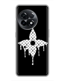 Чехол для OnePlus 11 Pro с картинкой «Цветочная монограмма»