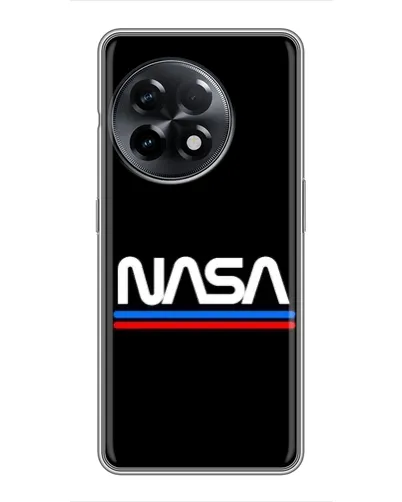 Чехол для OnePlus 11 Pro с картинкой «NASA — классика Red Blue» Чехол для OnePlus 11 Pro с картинкой «NASA — классика Red Blue»