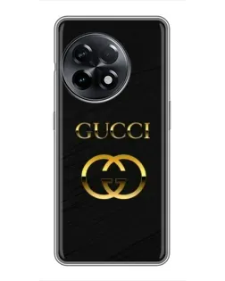Чехол для OnePlus 11 Pro с картинкой «Золотой логотип Gucci»