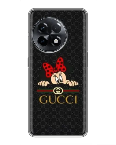 Чехол для OnePlus 11 Pro с картинкой «Минни Маус Gucci — черный» Чехол для OnePlus 11 Pro с картинкой «Минни Маус Gucci — черный»