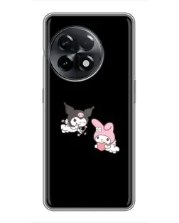 Чехол для OnePlus 11 Pro с картинкой «My Melody и Kuromi» Чехол для OnePlus 11 Pro с картинкой «My Melody и Kuromi»