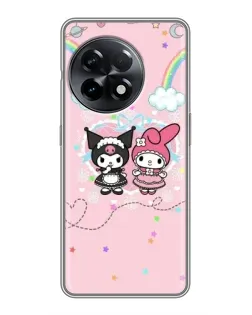 Чехол для OnePlus 11 Pro с картинкой «My Melody и Kuromi» Чехол для OnePlus 11 Pro с картинкой «My Melody и Kuromi»