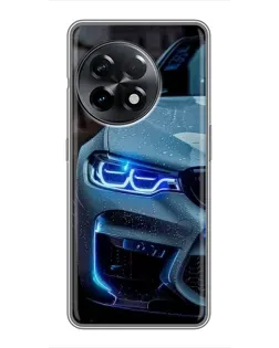 Чехол для OnePlus 11 Pro с картинкой «Взгляд BMW с синими фарами» Чехол для OnePlus 11 Pro с картинкой «Взгляд BMW с синими фарами»