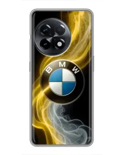Чехол для OnePlus 11 Pro с картинкой «Золотистый дым BMW» Чехол для OnePlus 11 Pro с картинкой «Золотистый дым BMW»