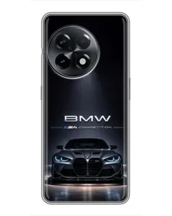 Чехол для OnePlus 11 Pro с картинкой «BMW сквозь ночной город» Чехол для OnePlus 11 Pro с картинкой «BMW сквозь ночной город»