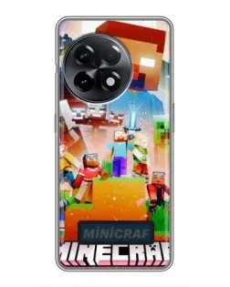 Чехол для OnePlus 11 Pro с картинкой «Minecraft герои игры»