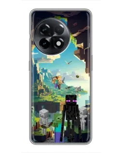 Чехол для OnePlus 11 Pro с картинкой «Эндермен в лесу»