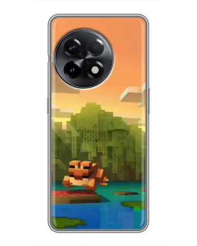 Чехол для OnePlus 11 Pro с картинкой «Майнкрафт закат солнца» Чехол для OnePlus 11 Pro с картинкой «Майнкрафт закат солнца»