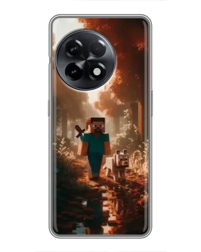Чехол для OnePlus 11 Pro с картинкой «Стив в лесу» Чехол для OnePlus 11 Pro с картинкой «Стив в лесу»