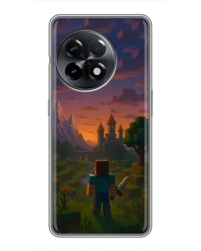 Чехол для OnePlus 11 Pro с картинкой «Стив у башни» Чехол для OnePlus 11 Pro с картинкой «Стив у башни»