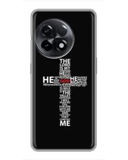 Чехол для OnePlus 11 Pro с картинкой «Текстовый крест» Чехол для OnePlus 11 Pro с картинкой «Текстовый крест»