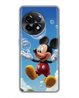 Чехол для OnePlus 11 Pro с картинкой «Mickey и мыльные пузыри»