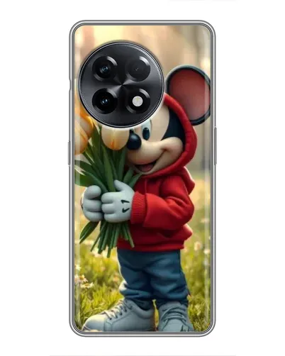 Чехол для OnePlus 11 Pro с картинкой «Микки с тюльпанами» Чехол для OnePlus 11 Pro с картинкой «Микки с тюльпанами»