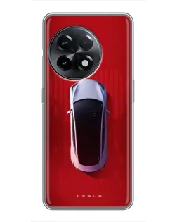 Чехол для OnePlus 11 Pro с картинкой «Tesla Top View» Чехол для OnePlus 11 Pro с картинкой «Tesla Top View»