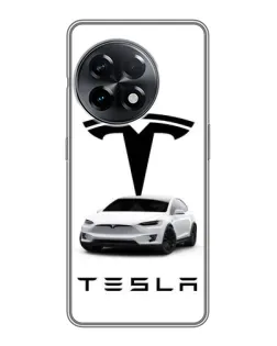 Чехол для OnePlus 11 Pro с картинкой «Tesla White Style» Чехол для OnePlus 11 Pro с картинкой «Tesla White Style»