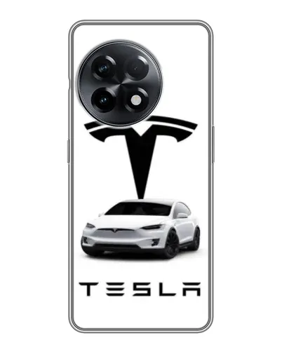 Чохол для OnePlus 11 Pro з картинкою «Tesla White Style»