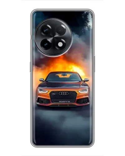 Чехол для OnePlus 11 Pro с картинкой «Audi в огненном дыму» Чехол для OnePlus 11 Pro с картинкой «Audi в огненном дыму»