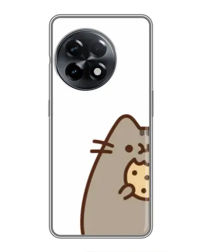 Чехол для OnePlus 11 Pro с картинкой «Пушин с печеньем»