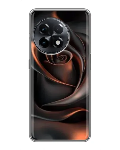 Чехол для OnePlus 11 Pro с картинкой «Шелковая черная роза»