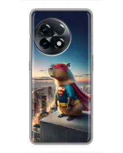 Чехол для OnePlus 11 Pro с картинкой «Капи-мен супергерой»