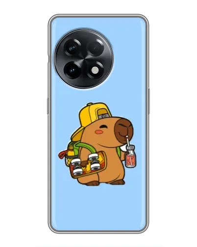 Чехол для OnePlus 11 Pro с картинкой «Капибара на скейте» Чехол для OnePlus 11 Pro с картинкой «Капибара на скейте»
